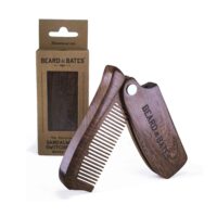 Beard & Bates - The Sandalwood Switchblade - Folding Beard Comb