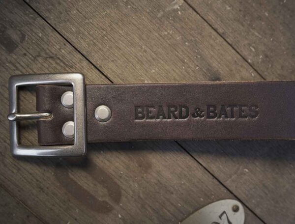 stuart belt american beard leather bridle strap