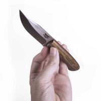THE POCKET BOWIE - CUSTOM FIXED BLADE KNIFE BY BEARD AND BATES / BOMP KNIVES