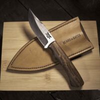 THE POCKET BOWIE - CUSTOM FIXED BLADE KNIFE BY BEARD AND BATES / BOMP KNIVES