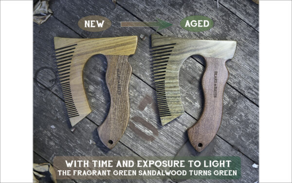 The Bearded Axe Beard Comb - Woodsman - Image 3